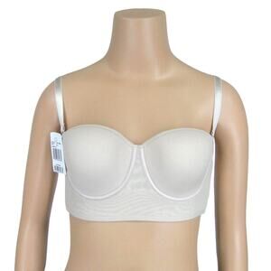 Annette Longline Multiway Bra Size 32C New Womens Nude Beige Strapless Underwire